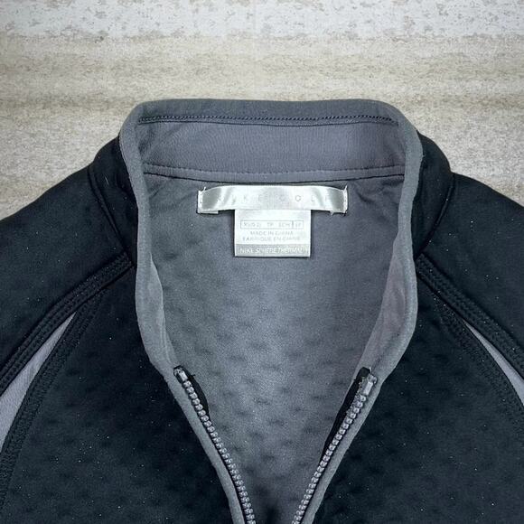 Vintage Nike Golf Vest Grey Black Polyester Full Zip Y2K - Picture 4 of 4